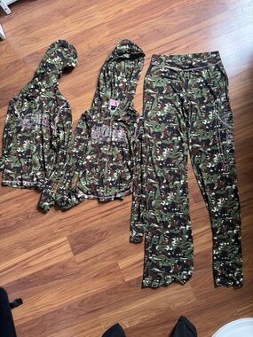 IamGia X Von Dutch Green and Brown Camo Hoodie Jacket